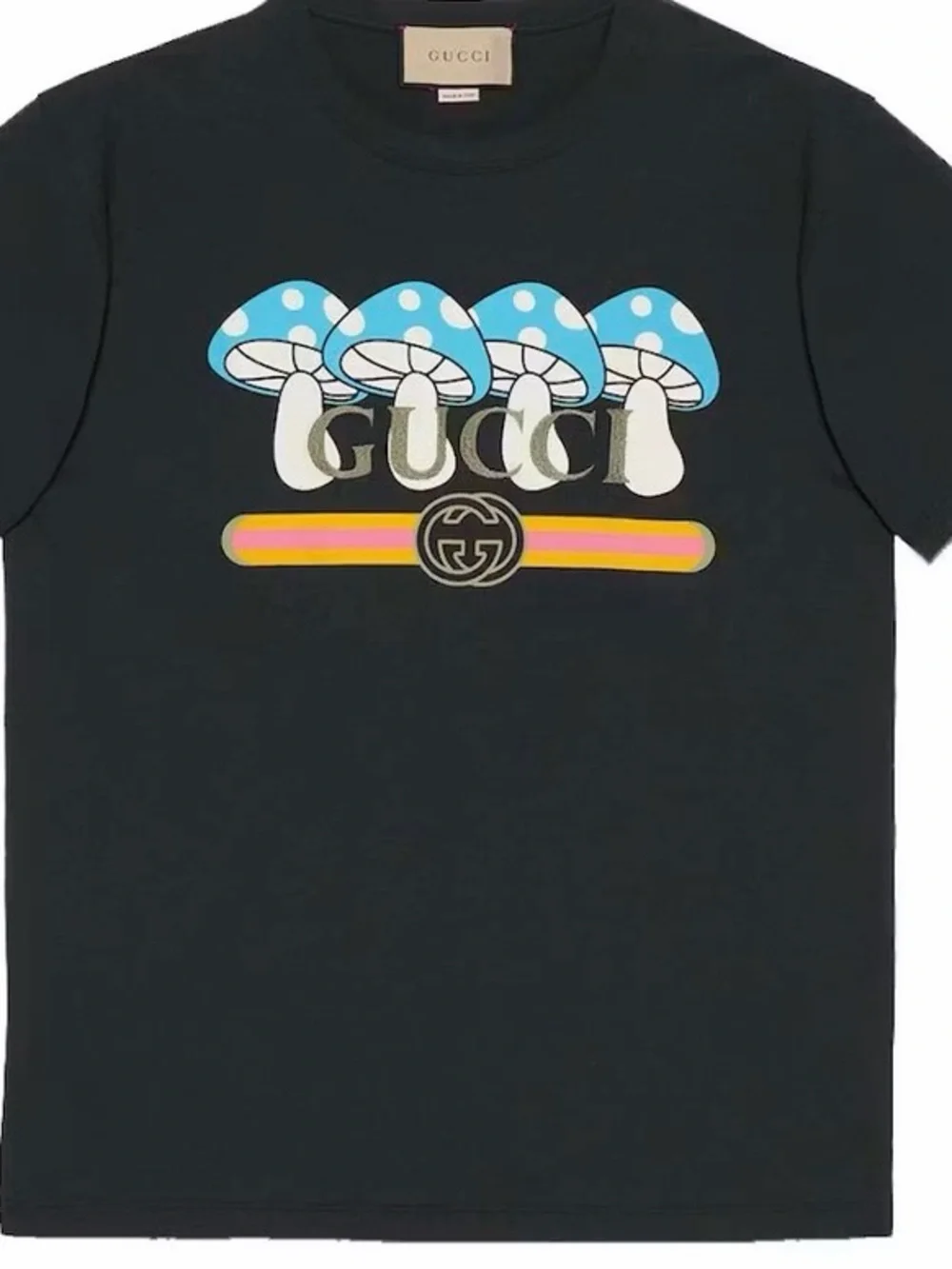 Gucci Cotton Jersey T-shirt With Print Black Men's - FW23 Size M
